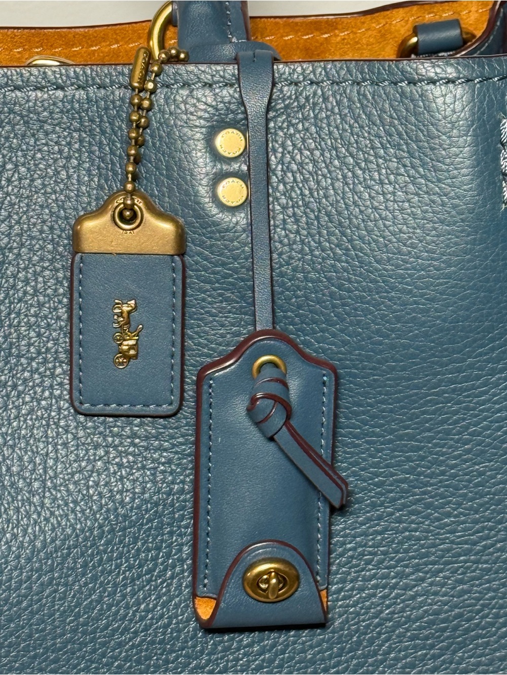 ✨ Coach 1941 Rogue Satchel - Glovetanned Leather - Style 20315 ✨Denim Colorway - Picture 3 of 13